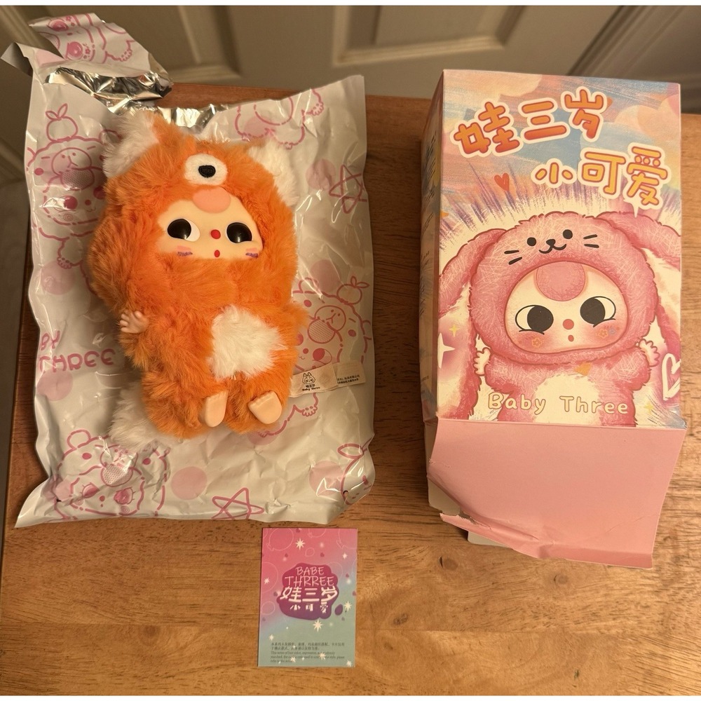 MOVEABLE EYES Baby Three BB3 De Lovely Fox Pendant Blind Box (open Box)